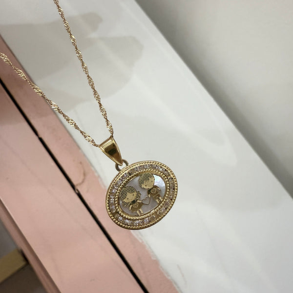 Collar Dije Mamá Oro 10 K