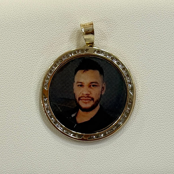 Medalla Circular con Cristales