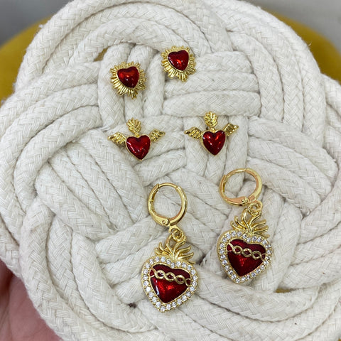 Mix Aretes Sagrado Corazón