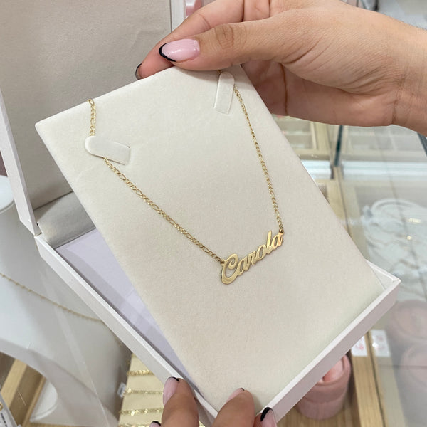 Collar Nombre Oro 10K