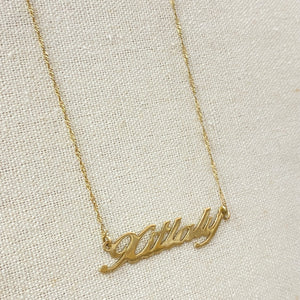 Collar Nombre Oro 10K
