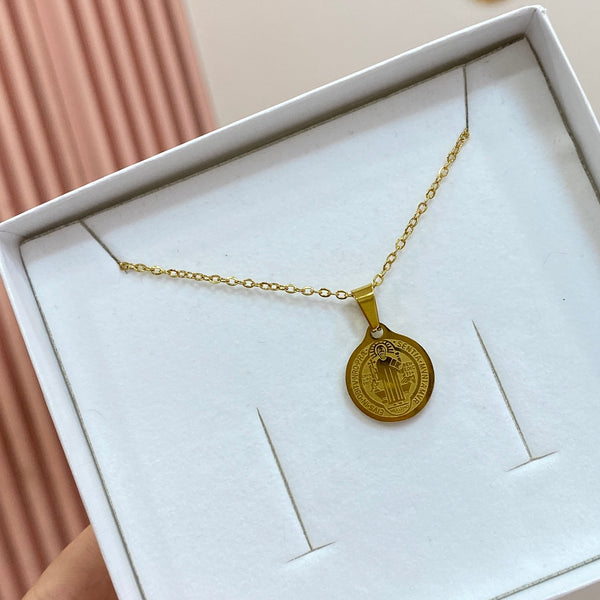 Collar Medalla San Benito