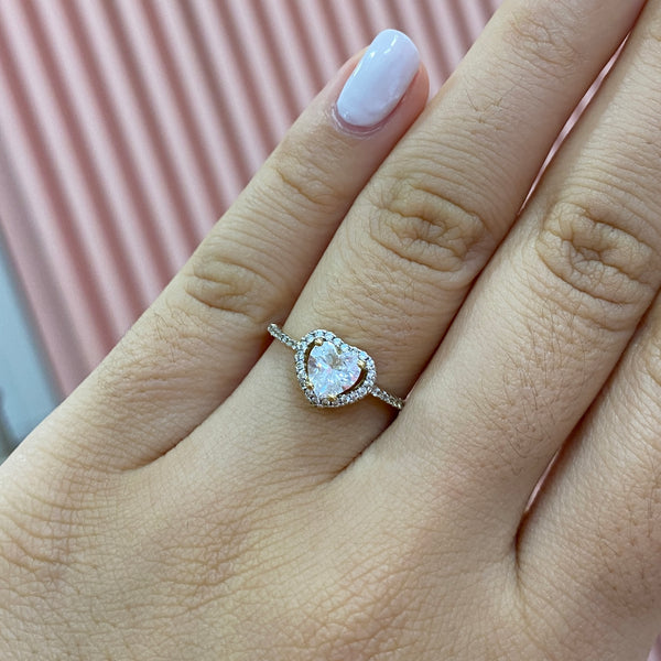 Anillo Corazón Doble