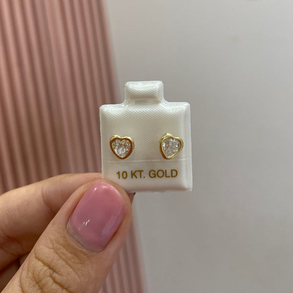 Broquel Corazón Bisel Blanco