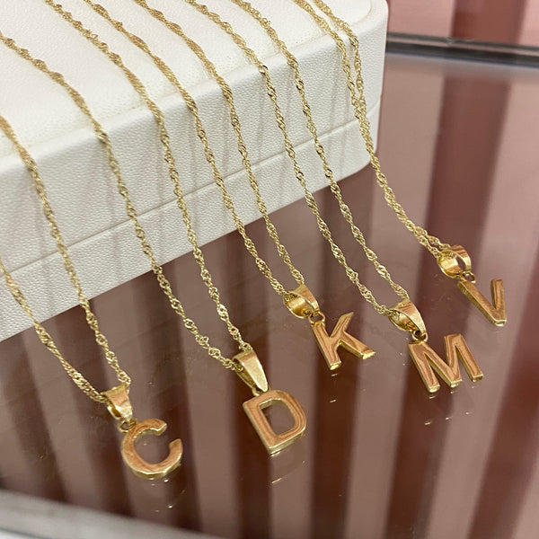 Collar Singapur Letra Lisa