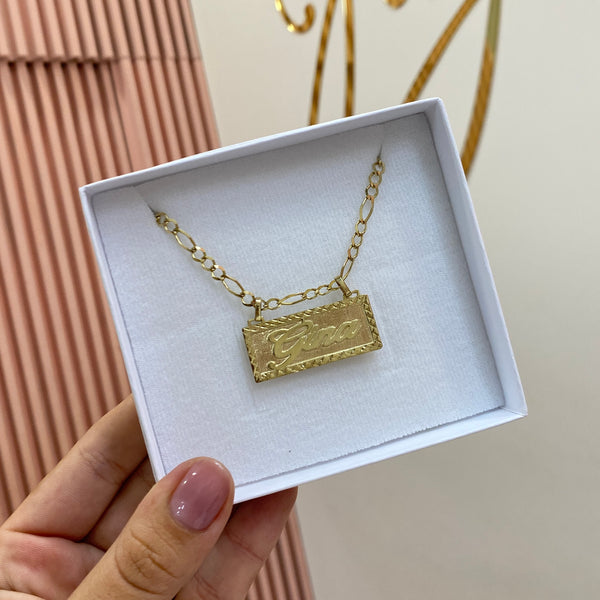 Placa Nombre Cartier