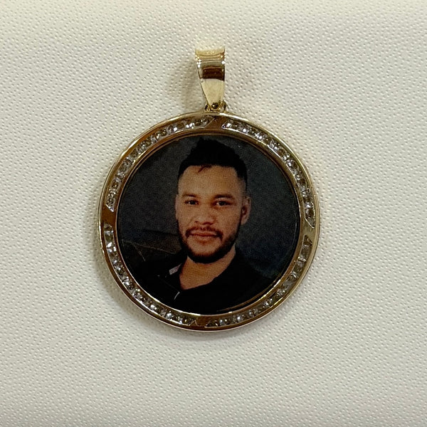 Medalla Circular con Cristales