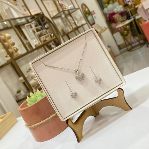 Set Corazón Plati
