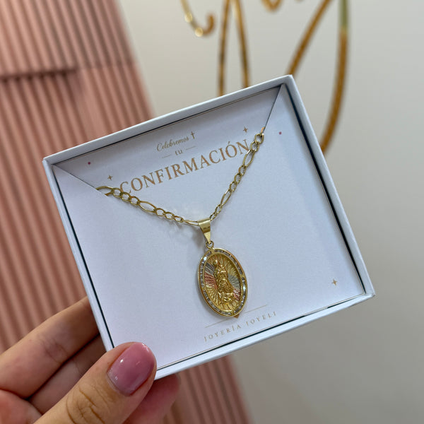 Medalla Virgen Ovalo Cartier 4