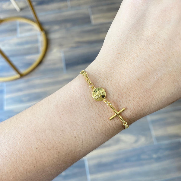 Pulsera Cruz + SJ