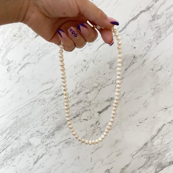 Choker Perlas
