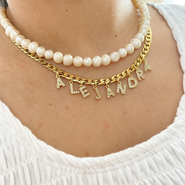 Choker Perlas