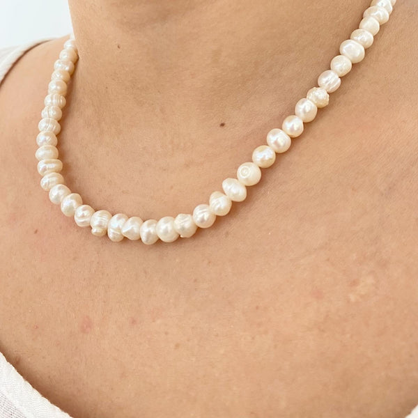 Choker Perlas